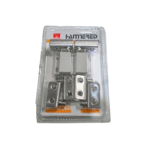 Bản Lề Nhấn Tủ Kính INOX Đơn/Đôi Cao cấp HAMMERED (Lề nhấn kính đơn, lề nhấn kính đôi)