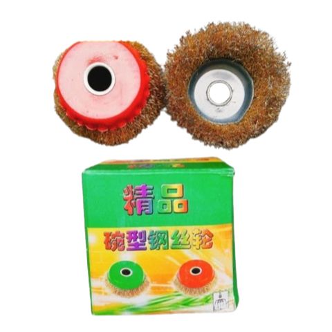 Bộ 2 bát đánh rỉ sắt 100mm - Dụng cụ làm sạch kim loại, phù hợp máy mài 100/110mm, chất liệu sợi thép bền chắc