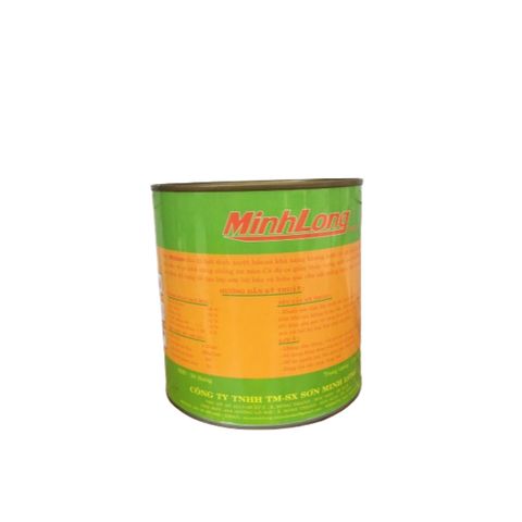 Sơn Lót Sắt Kẽm Minh Long 1KG - Màu Xám Chống Rỉ, Kháng Nước, Dính Bám Tốt Cho Kim Loại và Bê Tông