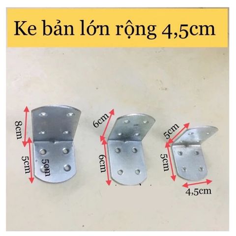 Ke góc vuông sắt,ke góc bắn vít bản lớn rộng 4,5cm