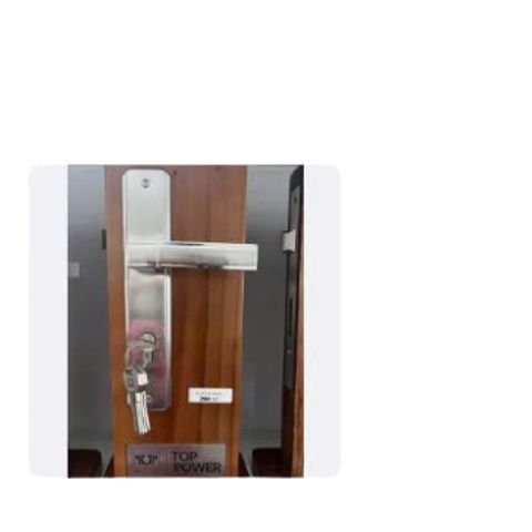Khóa tay gạt TOP 2808 trắng inox VC