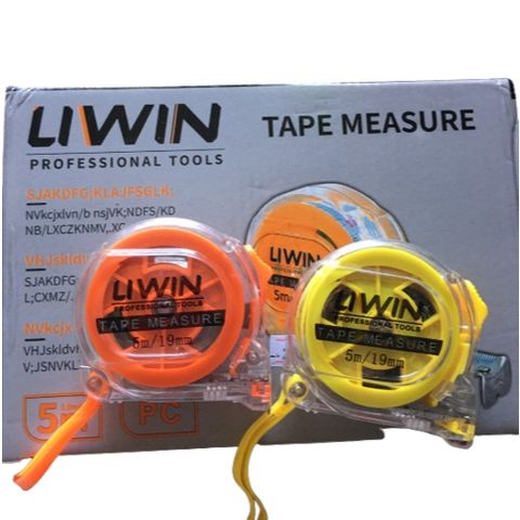 Thước kéo Liwin trong đủ loại 3m, 5m, 7.5m có loại lỗ ban