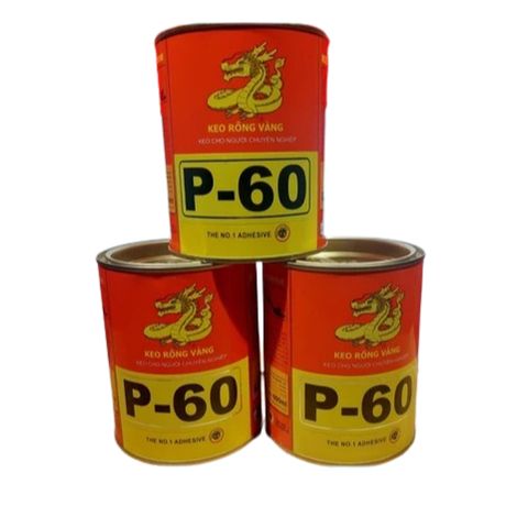 Keo Rồng Vàng P60 600ML Đa Năng - Keo Dán Sàn Đá, Nội Thất, Da, Vải, Ghế Sofa - Hàng Chính Hãng Việt Nam