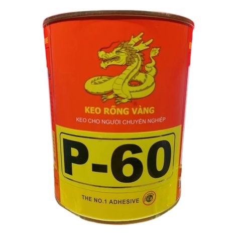 Keo Rồng Vàng P60 600ML Đa Năng - Keo Dán Sàn Đá, Nội Thất, Da, Vải, Ghế Sofa - Hàng Chính Hãng Việt Nam