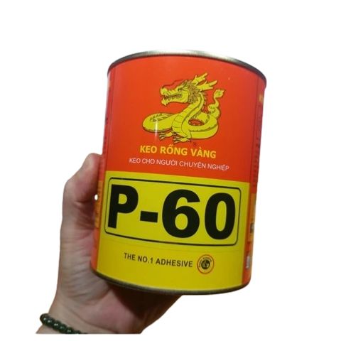 Keo Rồng Vàng P60 600ML Đa Năng - Keo Dán Sàn Đá, Nội Thất, Da, Vải, Ghế Sofa - Hàng Chính Hãng Việt Nam