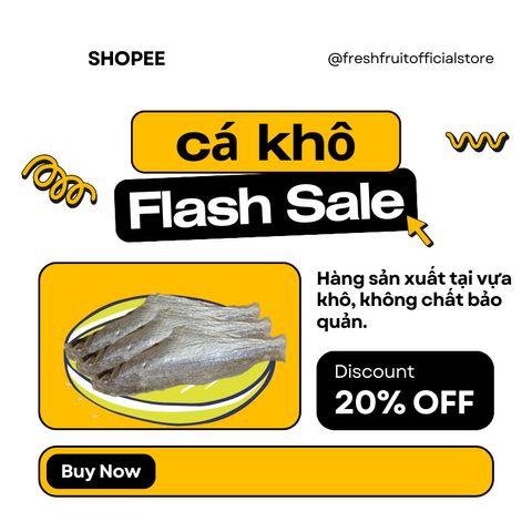 Khô Cá Đù Cắt Đầu Lớn 10 Con - Hàng Sạch, Không Chất Bảo Quản - Đặc Sản Biển Miền Trung Tươi Ngon