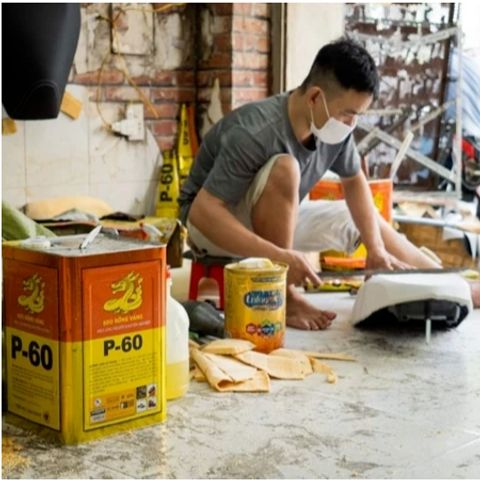 Keo Dán Rồng Vàng P60 3kg - Keo Dán Gỗ, Laminate, Nệm Mút, Sofa, Cỏ Nhân Tạo, Tấm Cách Nhiệt Chịu Nhiệt, Độ Bám Dính Cao