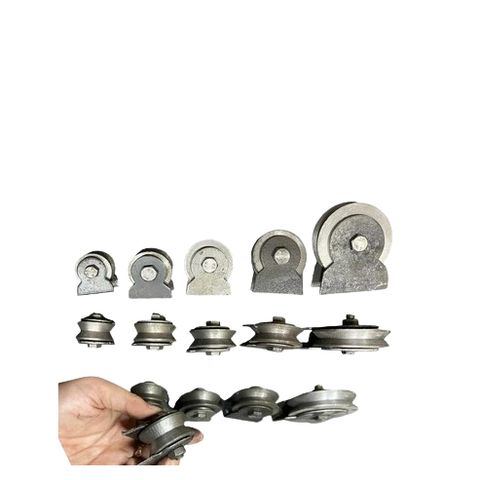 Bánh xe cửa sắt rãnh V đủ size