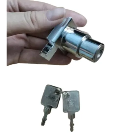 Khóa Nhấn Kính Hammered Chính Hãng - Khóa Cửa Lùa Tủ Nhôm Kính, Bền, An Toàn, Thẩm Mỹ - Bộ 2 Chìa