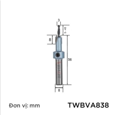 Mũi khoan âm bắt vit , bắt vit âm , mũi khoan 2 tầng - Mũi khoan Tideway