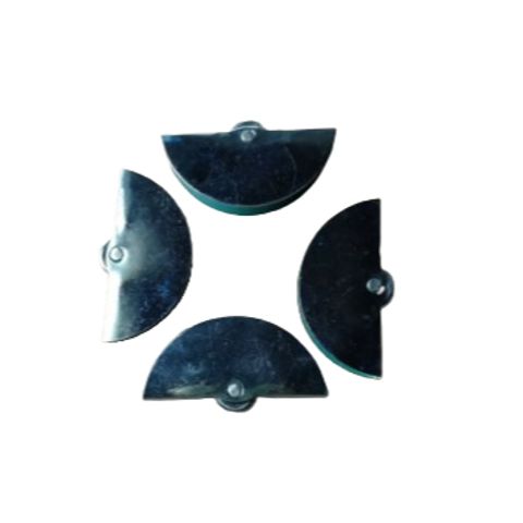 Bộ 4 bánh xe inox mặt trăng cao cấp tủ lùa kính 3/5mm