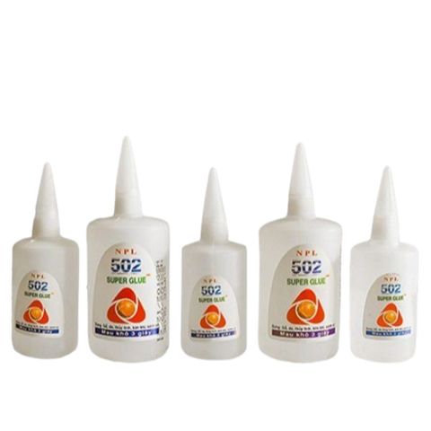 Keo dán 502 dạng nước, keo dán gỗ, Keo 502 lớn lọ tròn siêu dính 50ml (30 gram) 100ml (70 gram), 200ml (150 gram)