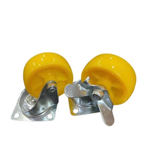 Bánh xe vàng không khoá - có khóa 3cm, 4cm, 5cm, 6cm, 8cm, 10cm