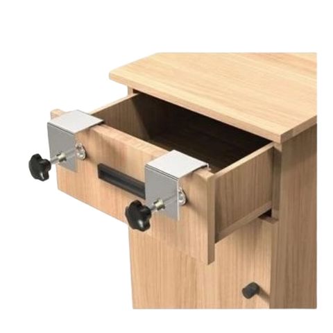 COMBO 2 Kẹp cố định mặt hộc ngăn kéo tủ - Kẹp chữ U
