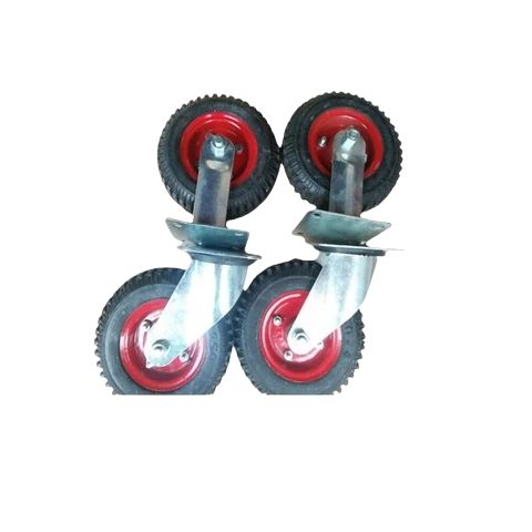 Bộ 4 Bánh Xe Đẩy Hàng 20cm - 2 Bánh Xoay & 2 Bánh Cố Định, Chịu Lực 500kg, Thay Thế Hoàn Hảo Cho Xe Đẩy Dụng Cụ Tiện Ích