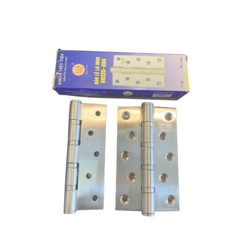 Bản Lề Lá Inox Việt Tiệp Chính Hãng 08225 - Bộ 2 Cái Cho Cửa Gỗ, Nhôm, Sắt - Chất Liệu Inox 304 Độ Bền Cao