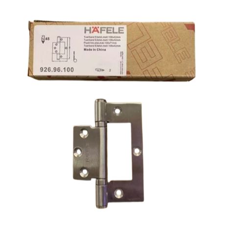Hai Bản lề âm dương Hafele 926.96.100, chất liệu inox dùng cho cửa đi nặng 45kg