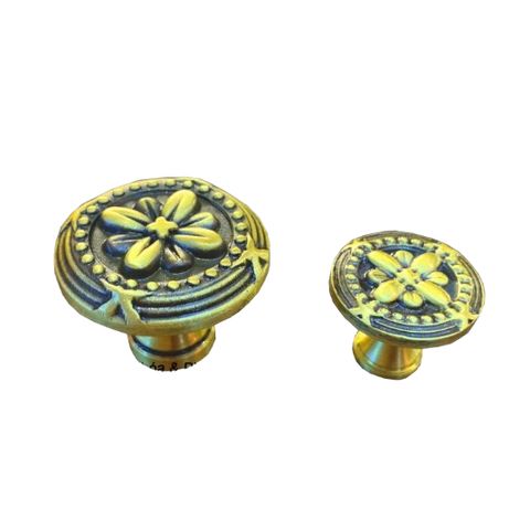 Núm tủ sang trọng nhẹ núm ngăn kéo bằng đồng cổ điển tay nắm tủ bằng đồng cổ - Phụ kiện trang trí nhà cửa sang trọng