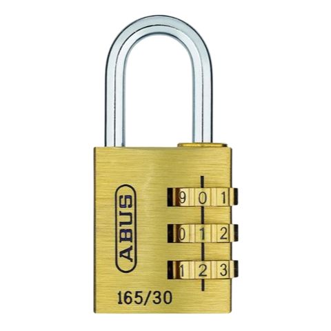 Khóa số ABUS 165/30 165/20 165/40 thân đồng rộng 30mm 20mm 40mm khóa tủ cá nhân khóa hành ly