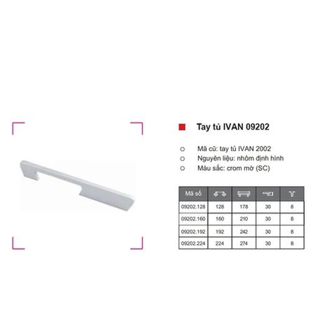 TAY NẮM TỦ IVAN 09202