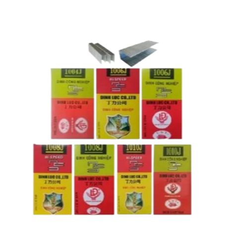 Đinh công nghiệp J Đinh Lực, đinh ghim chữ U 1006J, 1008J, 1010J, 1013J, 1016J,1019J, 1022J kim ghim gỗ, ghim yên xe