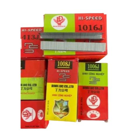 Đinh công nghiệp J Đinh Lực, đinh ghim chữ U 1006J, 1008J, 1010J, 1013J, 1016J,1019J, 1022J kim ghim gỗ, ghim yên xe