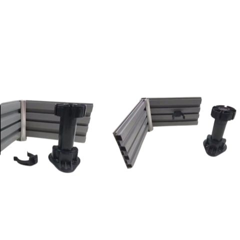 Chân nhựa tủ bếp lắp ráp tăng chỉnh chiều cao 95 - 125 mm dễ dàng - Chân nhựa tủ bếp 10cm có tăng chỉnh