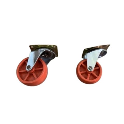 Bánh Xe Đấy-Bánh xe chân tủ gỗ, sắt, nhựa màu ngói chịu lực hơn 100kg
