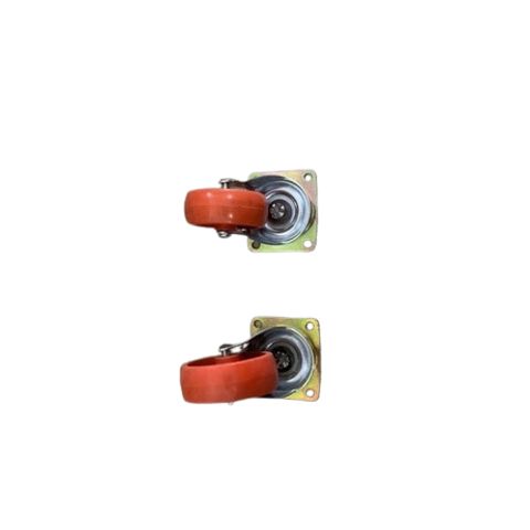 Bánh Xe Đấy-Bánh xe chân tủ gỗ, sắt, nhựa màu ngói chịu lực hơn 100kg