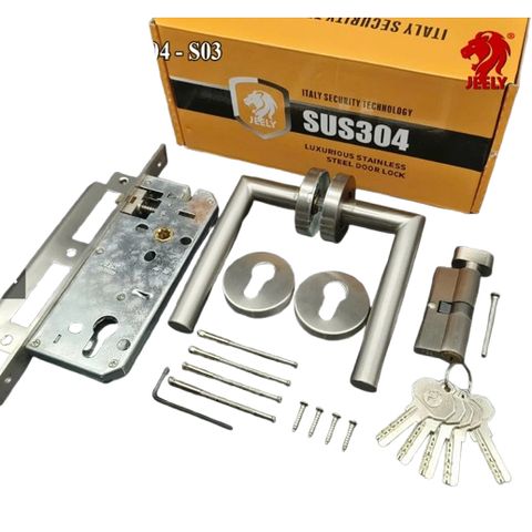 KHÓA PHÂN THỂ JEELY - KHÓA TAY GẠT cửa gỗ,cửa nhựa, cửa nhôm, cửa sắt - KHÓA CỬA INOX SUS304 - S01.02.03