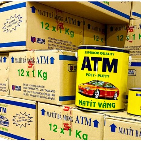 Bột Trét Đa Năng Matit Vàng ATM 3.5kg - Sửa Chữa Bề Mặt Kim Loại & Gỗ - Dễ Sử Dụng, Khô Nhanh, Hiệu Quả Cao