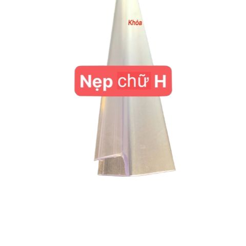 Gioăng Ron 1m1 chắn nước chữ H, chữ Y, chữ A, chữ F - Nẹp nhựa ngăn nước cho phòng tắm kính 10mm