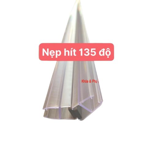 Gioăng Ron từ 1m1 chắn nước 90,135,180 độ - Ron cửa kính nam châm, nẹp ngăn nước phòng tắm kính