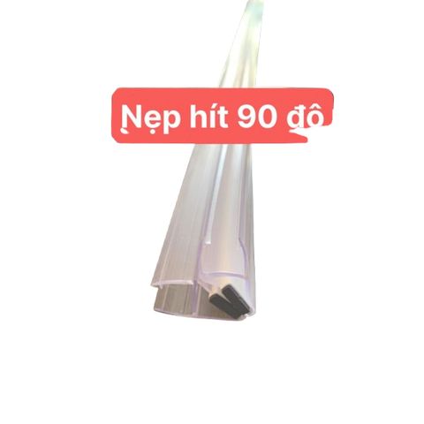 Gioăng Ron từ 1m1 chắn nước 90,135,180 độ - Ron cửa kính nam châm, nẹp ngăn nước phòng tắm kính