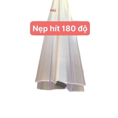 Gioăng Ron từ 1m1 chắn nước 90,135,180 độ - Ron cửa kính nam châm, nẹp ngăn nước phòng tắm kính
