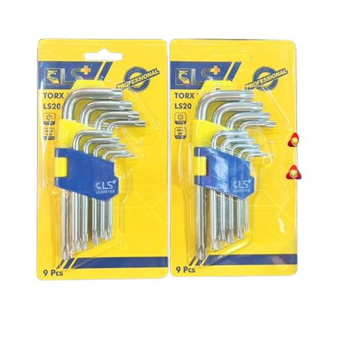 Lục giác LS - Bộ lục giác 9pc bông và bi thép LS+