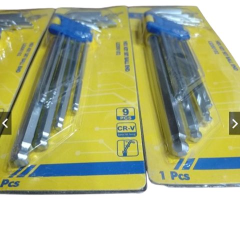 Lục giác LS - Bộ lục giác 9pc bông và bi thép LS+
