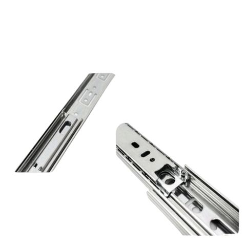 (1 Bộ) Ray Bi – Ray Trượt 3 Tầng, Bản 42, Màu Trắng VNH – Dùng Cho Ngăn Kéo Hộc Tủ