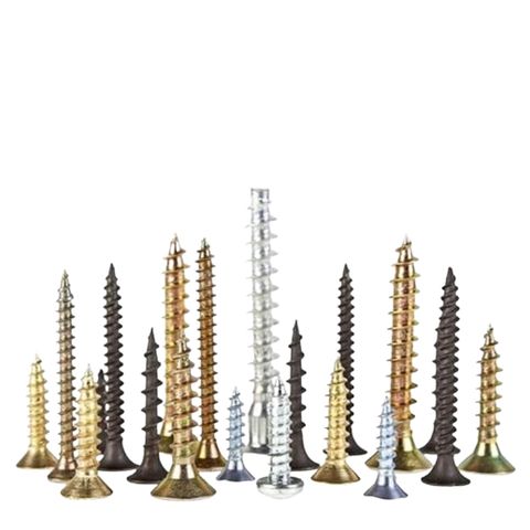 1kg Vít Gỗ Đầu Bằng Răng Thưa M4, Bảy Màu – Đầy Đủ Kích Thước Từ 15mm – 70mm – Bịch 1kg