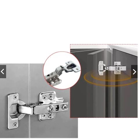 Bản lề cup 35 giảm chấn, đế cố định, loại cong vừa, Sẵn số lượng lớn giá rẻ
