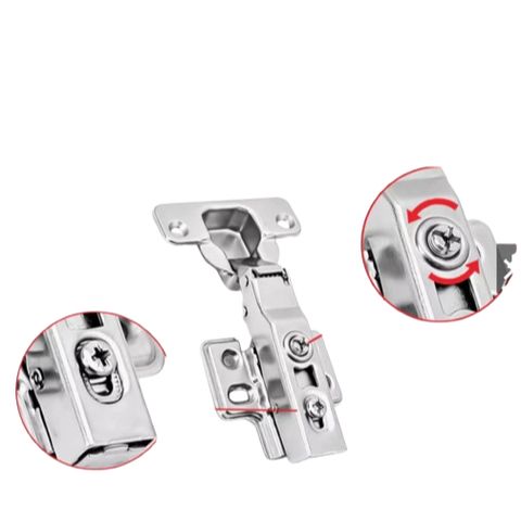 Bản lề cup 35 giảm chấn, đế cố định, loại cong vừa, Sẵn số lượng lớn giá rẻ