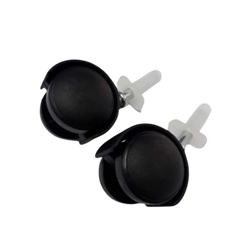 Bánh Xe Nhựa Đen 40mm M6x27 - Tyren Trơn Không Khóa Dễ Lắp Đặt Cho Tủ Văn Phòng Và Ghế Xoay