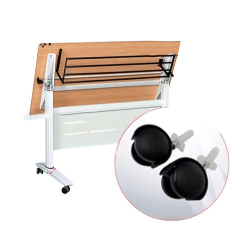 Bánh Xe Nhựa Đen 40mm M6x27 - Tyren Trơn Không Khóa Dễ Lắp Đặt Cho Tủ Văn Phòng Và Ghế Xoay