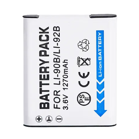 Pin Máy Ảnh Li-90B/92B cho Olympus Stylus SH-1, SH-2, SH-3, SH-50, SH-60, TG-1, TG-1 Tough - Nguồn Năng Lượng Lâu Dài và Đáng Tin Cậy
