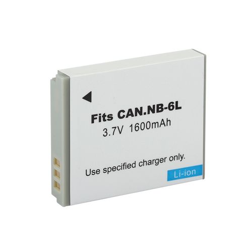 Pin Máy Ảnh Canon NB-6L 3.7V 1600mAh - Tương Thích Với Canon PowerShot D10, D20, ELPH 500, S90, S95, SD1200 IS, SD1300 IS, SD350
