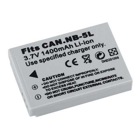 Pin Máy Ảnh Canon NB-5L 1400mAh 3.7V - Thay Thế Cho Canon PowerShot S95, S100, IXUS 800IS, SX200IS - Hiệu Suất Tối Ưu