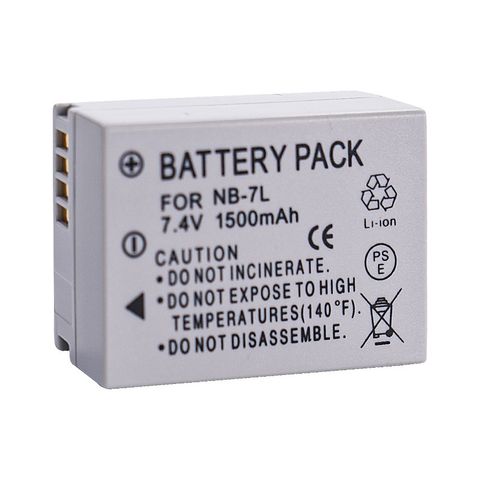 Pin Máy Ảnh Lithium Canon NB-7L (NB7L) - Tương Thích Powershot G10, G11, G12, SX30IS, PC1305 - Dung Lượng Tin Cậy 7.4V