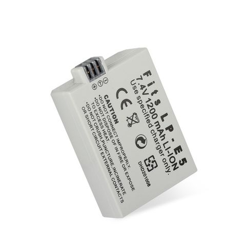 Pin Máy Ảnh Canon LP-E5 7.4V 1200mAh - Phụ Kiện Tương Thích cho Canon EOS 1000D, 500D, 450D, Kiss X3
