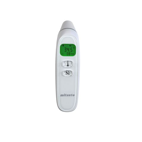 Nhiệt Kế Điện Tử Hồng Ngoại Mitsuto Nhật Bản HW004 - Đo Nhiệt Độ Tai và Trán Không Tiếp Xúc, Màn Hình LCD, Bảo Hành 2 Năm