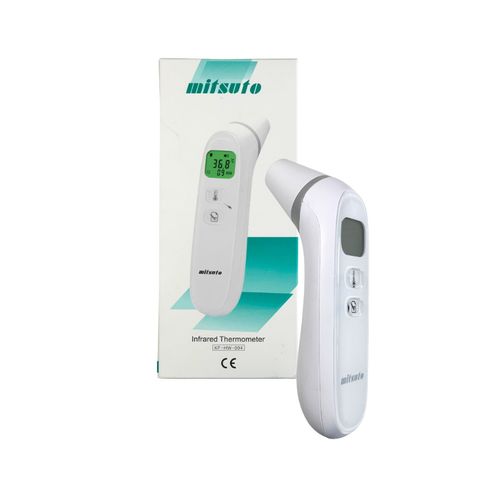 Nhiệt Kế Điện Tử Hồng Ngoại Mitsuto Nhật Bản HW004 - Đo Nhiệt Độ Tai và Trán Không Tiếp Xúc, Màn Hình LCD, Bảo Hành 2 Năm